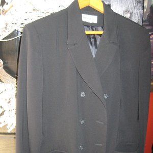 Polyester Blazer in Deep Black Color - size M